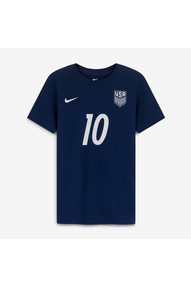 Youth Nike Christian Pulisic Navy USMNT Away Player Name & Number T-Shirt, Alternate, color, Navy