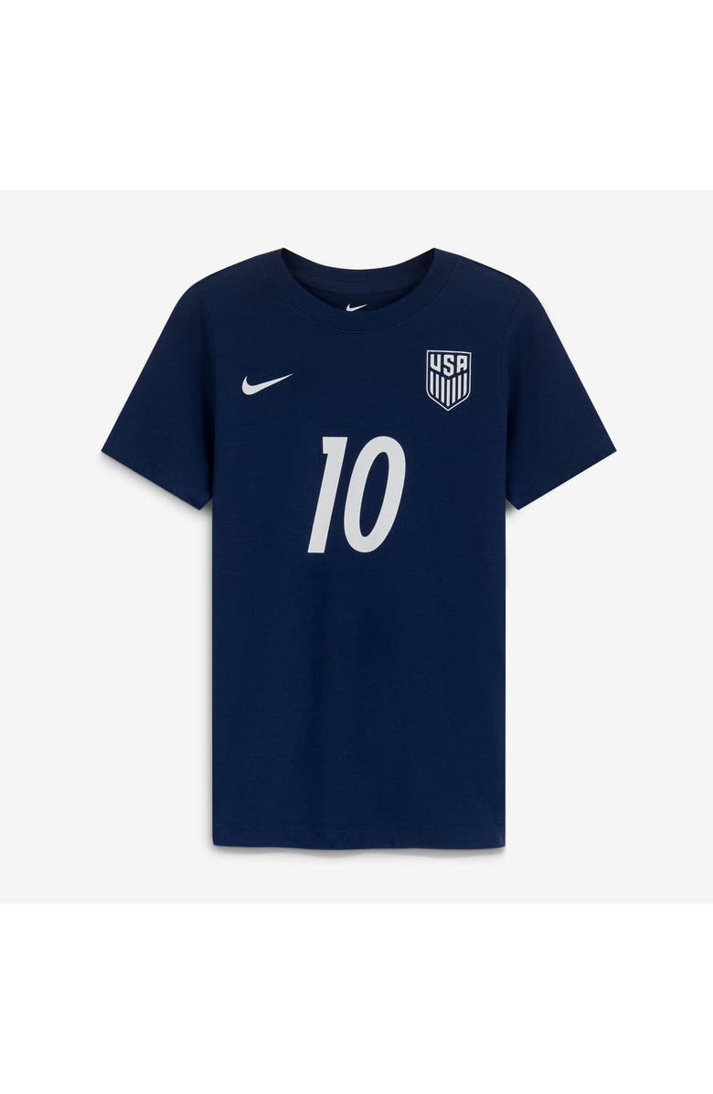 Nike Youth Nike Christian Pulisic Navy USMNT Away Player Name & Number T-Shirt, Alternate, color, Navy