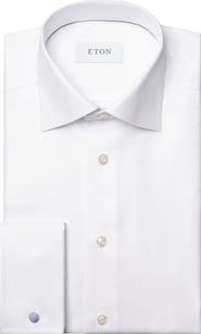 Eton Contemporary Fit Diamond Weave Dress Shirt