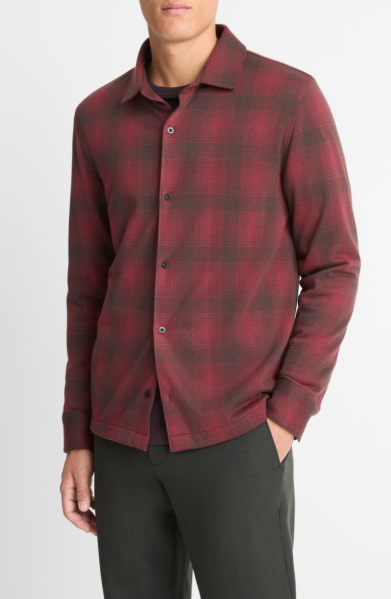 Vince Ombré Plaid Button-Up Shirt, Alternate, color, 