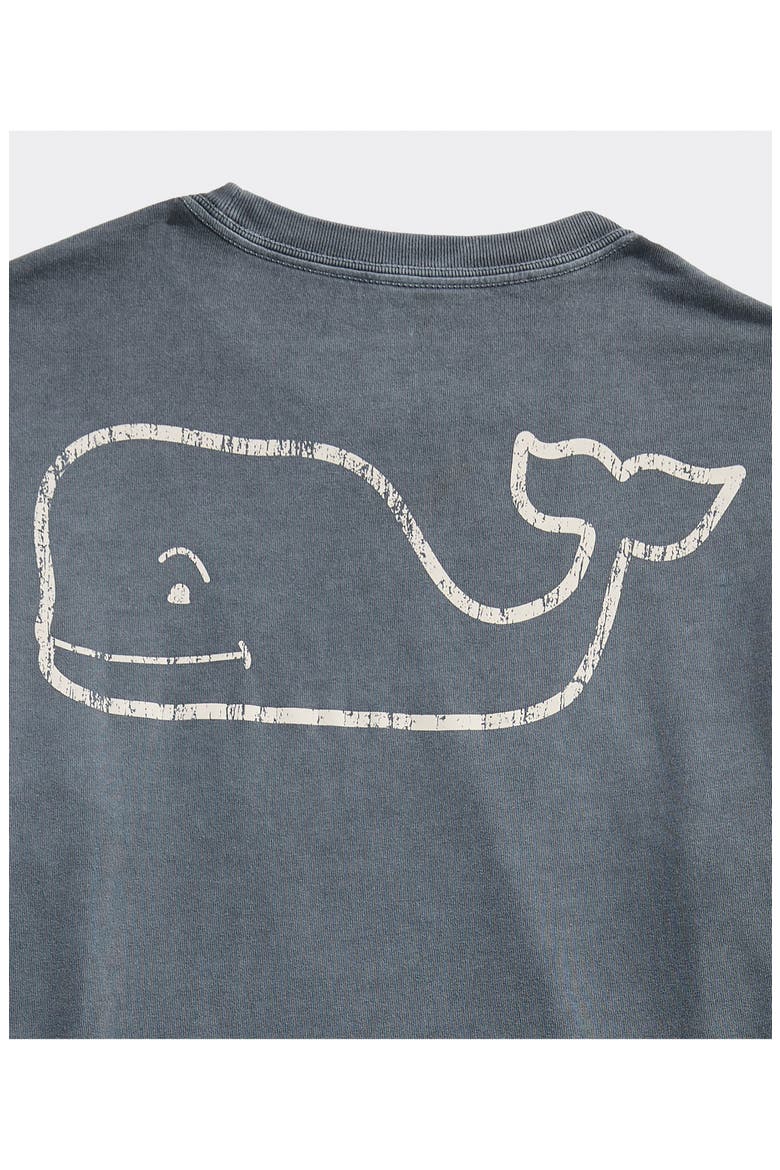 Kids' Vintage Whale Long Sleeve Pocket Graphic T-Shirt, Alternate, color, ASH GRAY