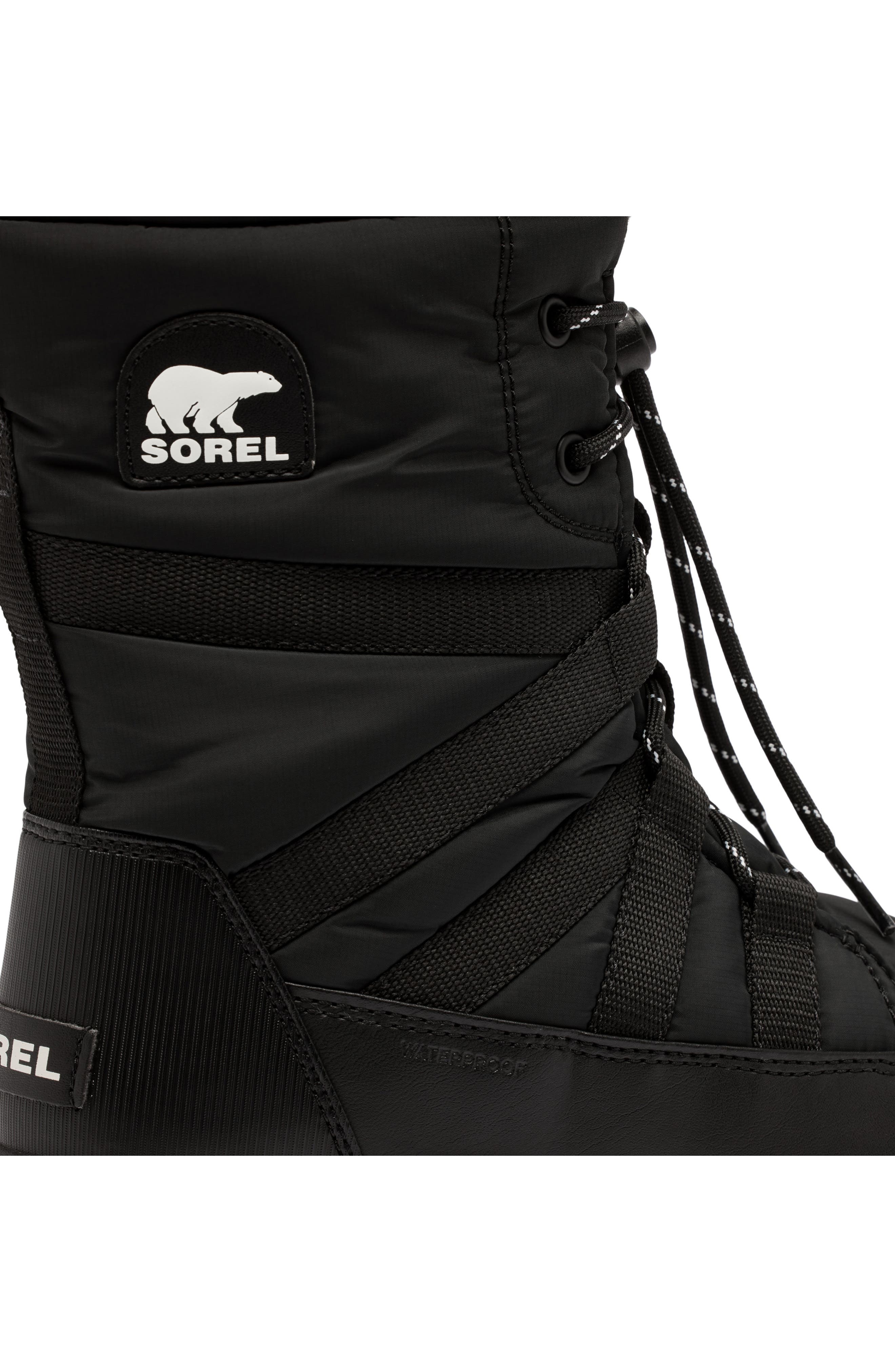SOREL Whitney III Waterproof Tall Boot, Alternate, color, Black/ Black