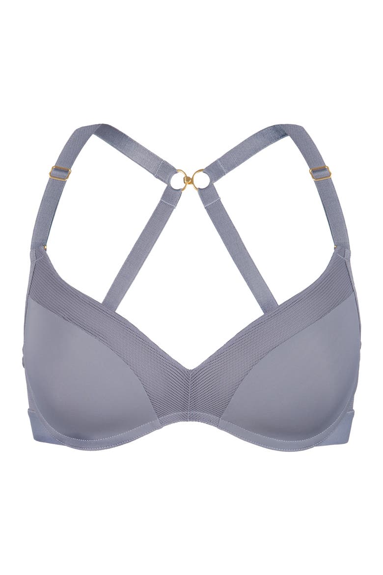The No-Wire Push Up Bra, Alternate, color, SMOKE