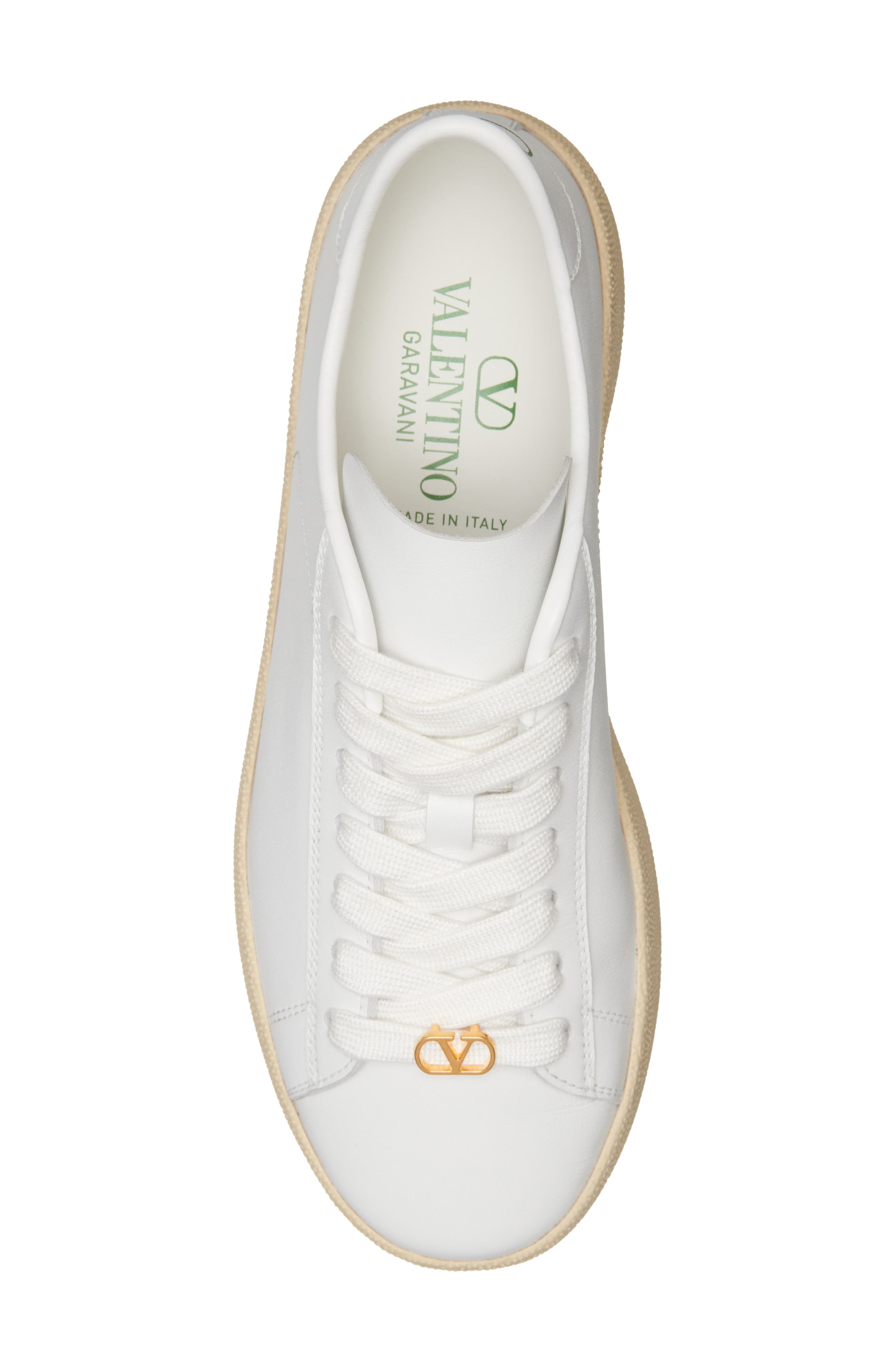 Valentino Garavani Royco Low Top Platform Sneaker, Alternate, color, White/ Green