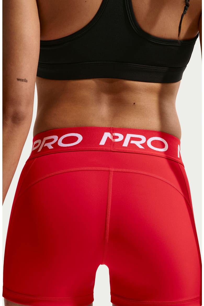 Pro Sculpt Mid-Rise Biker Shorts, Alternate, color, UNIVERSITY RED/ WHITE