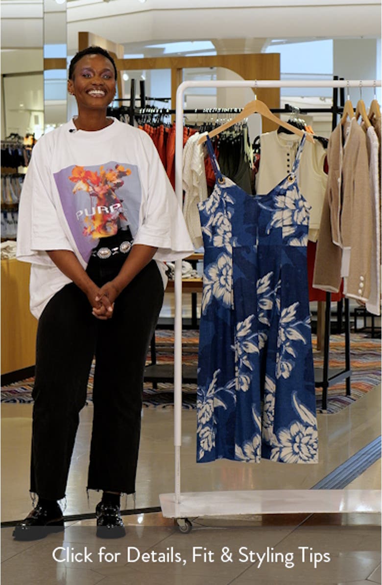 Sleeveless Linen Blend Midi Dress, sales video thumbnail