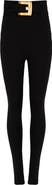 Balmain Stretch trousers with belt