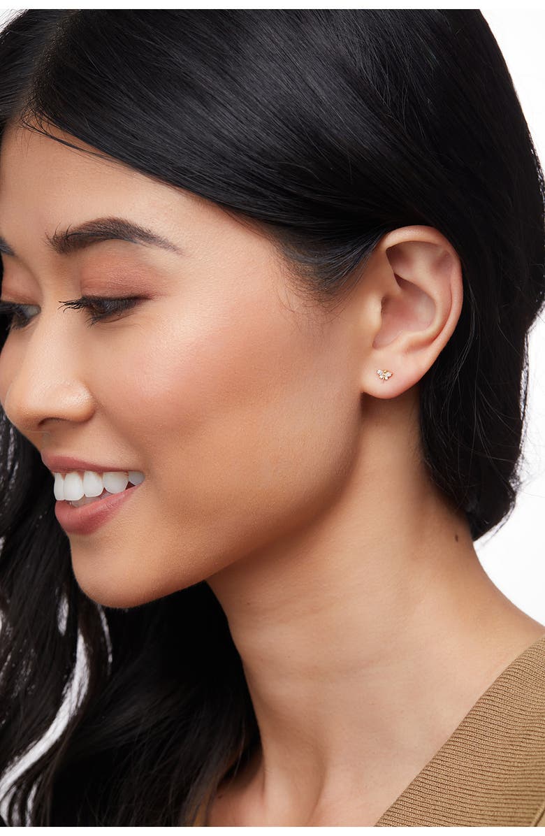 Bony Levy Liora Butterfly Diamond Stud Earrings, Alternate, color, 18K Yellow Gold