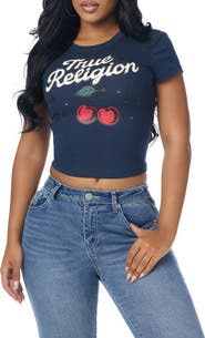 True Religion Cherry Graphic Baby Tee