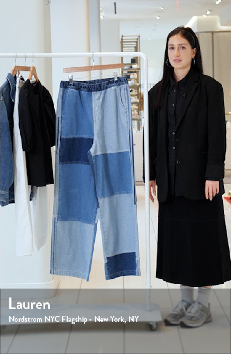 x KSENIASCHNAIDER Patchwork Wide Leg Jeans, sales video thumbnail