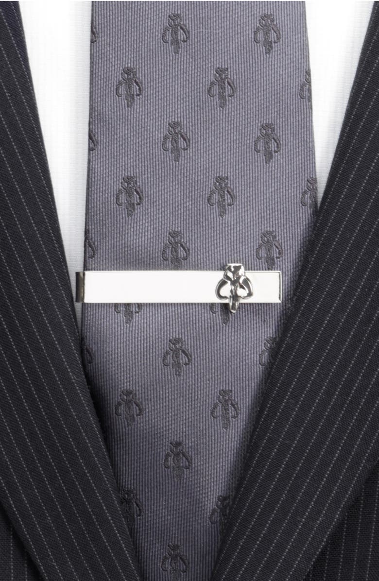 Cufflinks, Inc. Star Wars<sup>™</sup> - Mandalorian Tie Bar, Alternate, color, Silver