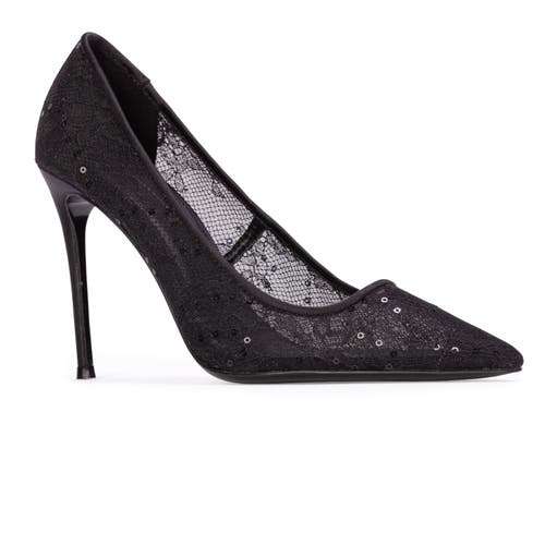 Black Suede Studio Marina 100 Pump In Black
