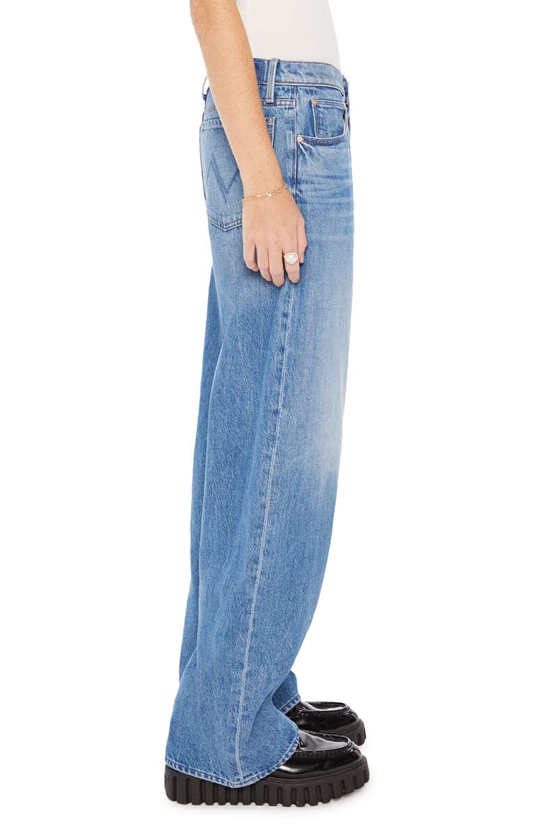 MOTHER The Down Low Spinner Sneak Nonstretch Baggy Jeans, Alternate, color, 