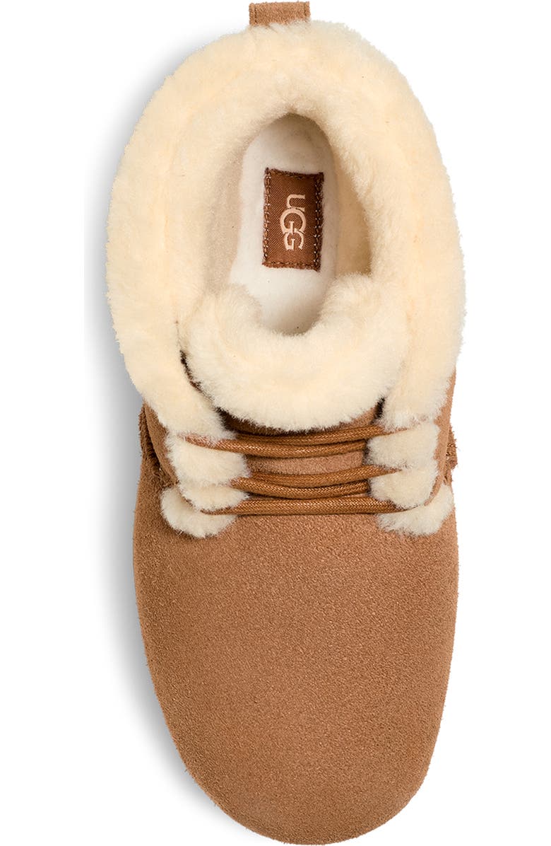 UGG<sup>®</sup> Pumped Faux Fur Trim Slipper Bootie, Alternate, color, Che