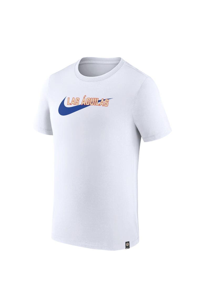Men's Nike White Club America Swoosh T-Shirt, Alternate, color, White