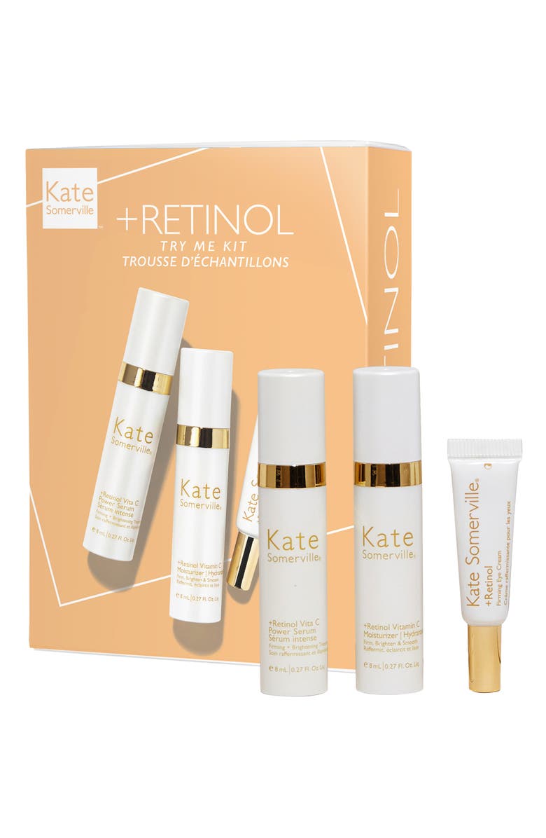 Kate Somerville<sup>®</sup> +Retinol Try Me Kit $75 Value, Main, color, 