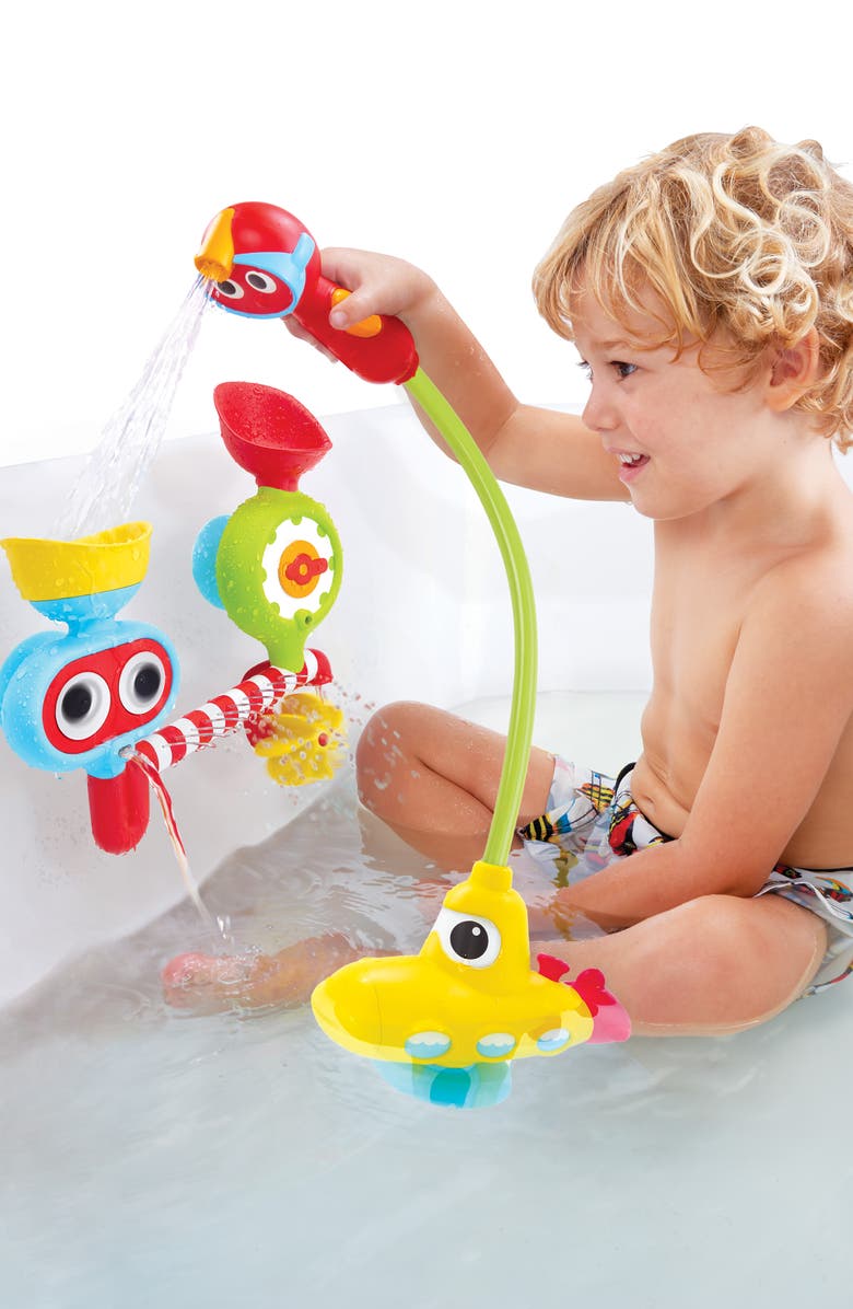 Yookidoo Submarine Spray Station Bath Activity Center, Alternate, color, Yellow