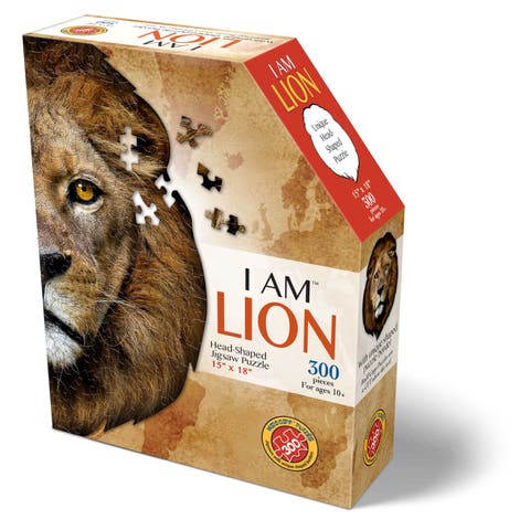 I Am Lion 300 Pieces Animal Shaped Jigsaw Puzzle