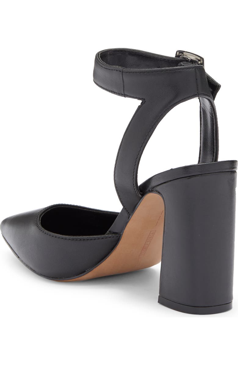 Vince Camuto Alarica Ankle Strap Pointed Toe Pump, Alternate, color, Black