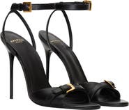 Balmain Anthem smooth leather sandals