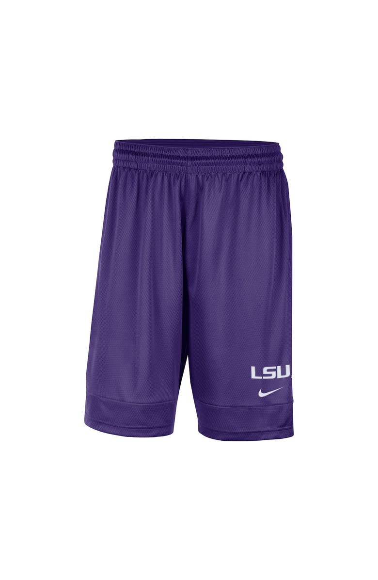 Nike Men's Nike Purple LSU Tigers Fast Break Team Performance Shorts, Alternate, color, 