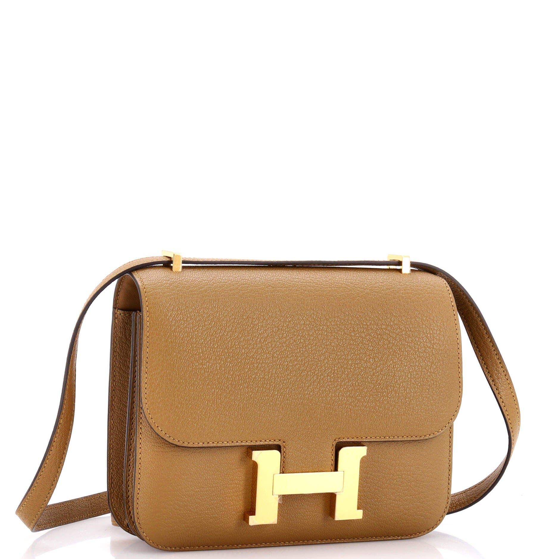 Pre-Owned Hermes Constance NM Bag Chevre Mysore 18, Alternate, color, Bronze Dore
