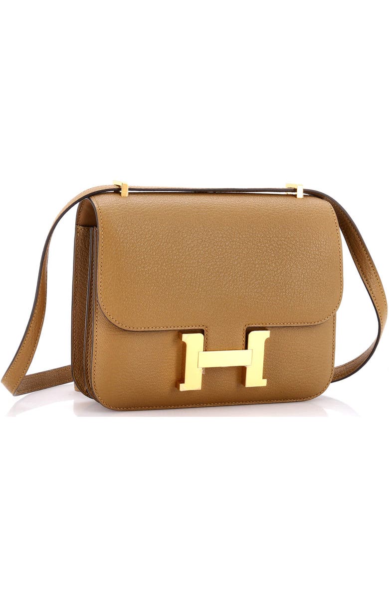 Pre-Owned Hermes Constance NM Bag Chevre Mysore 18, Alternate, color, Bronze Dore