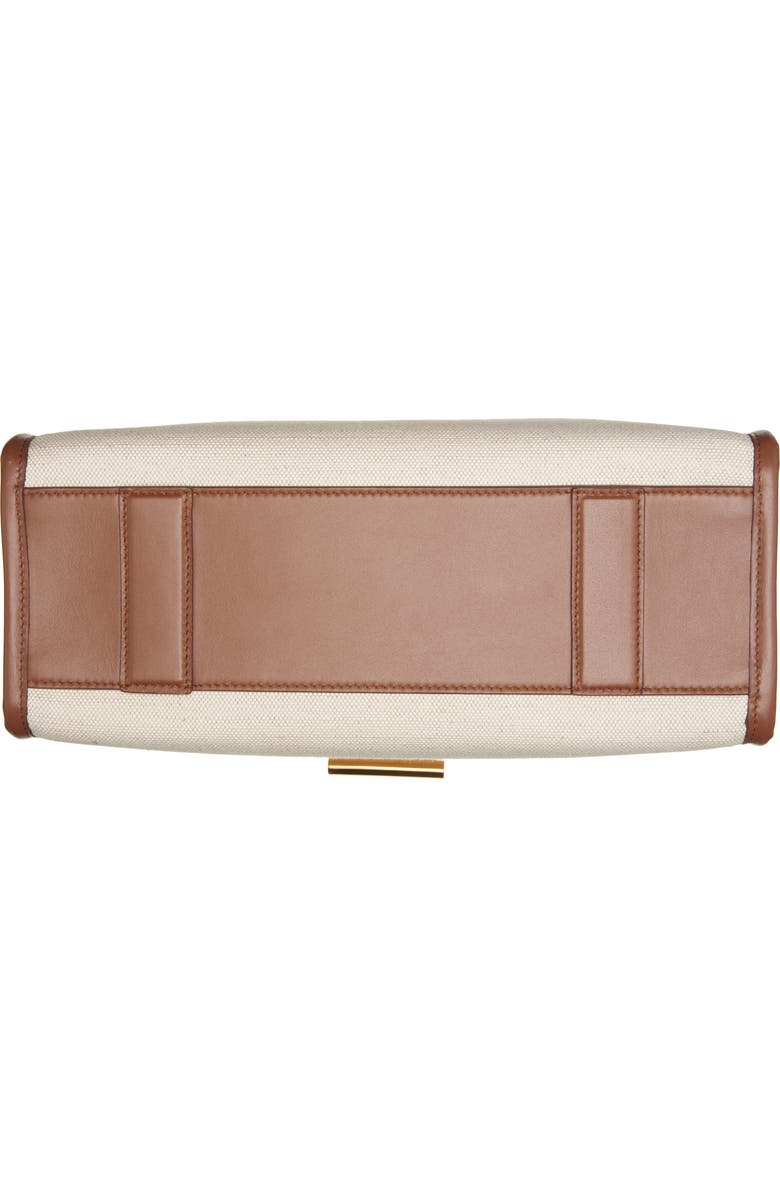 TOM FORD Medium Canvas & Leather Tote, Alternate, color,