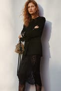 H&M Lace pencil skirt