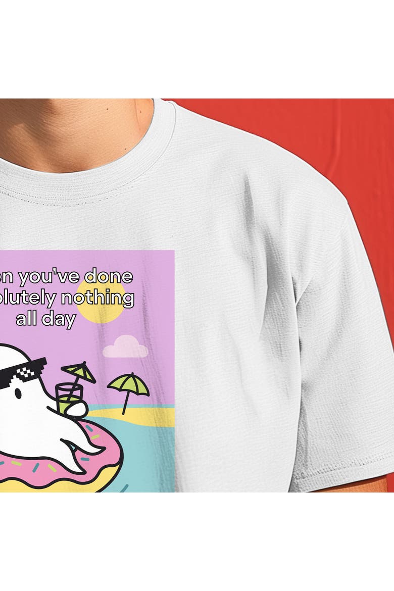 Ghost Mens Vacation Tee, Alternate, color, White