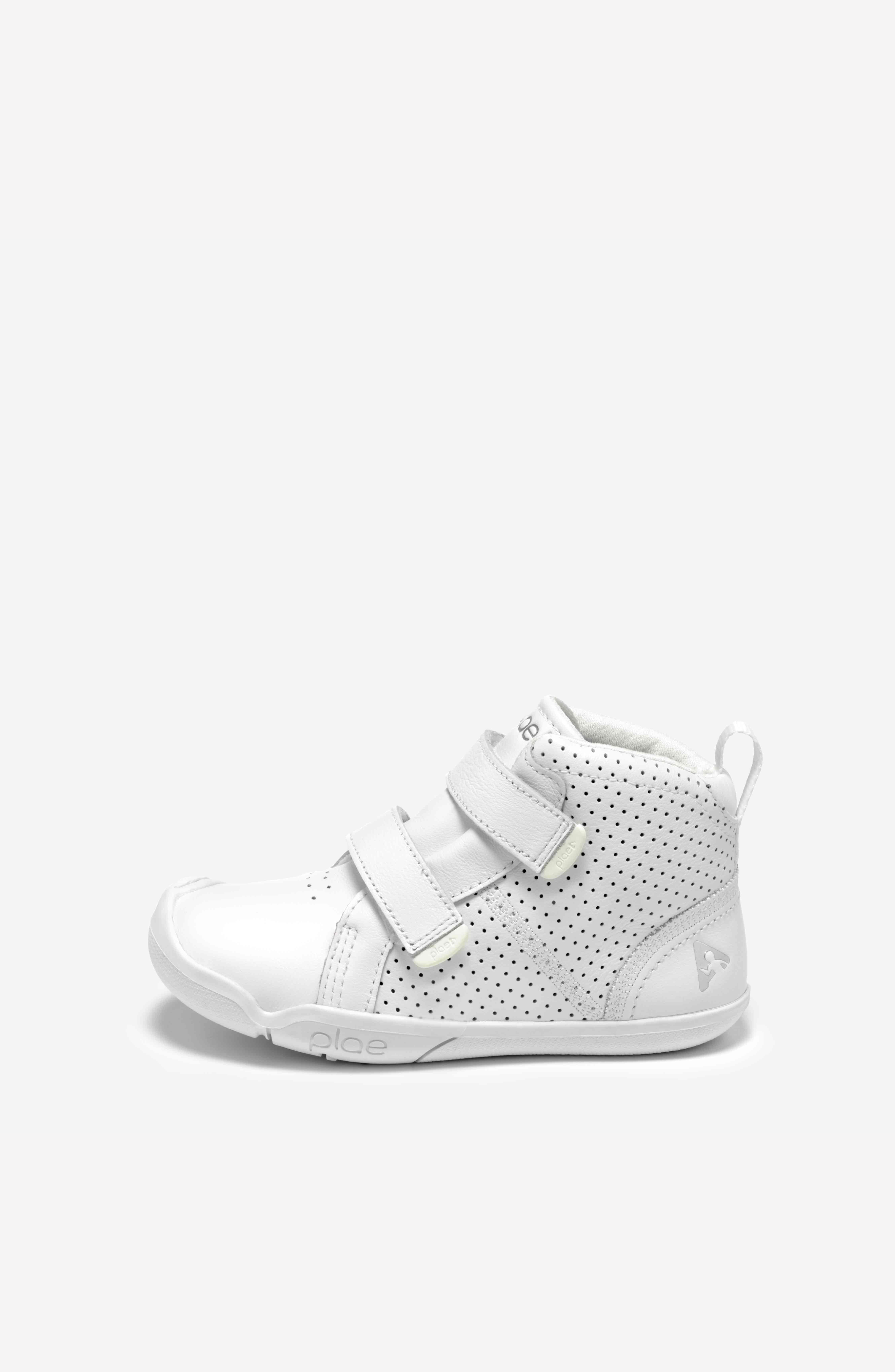 PLAE Max Suede Nylon Shoes in White 