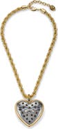 Kurt Geiger London Heart Pendant Rope Chain Necklace