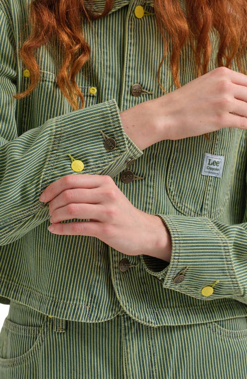 Lee X Crayola Cropped Chore Jacket In Green
