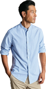 Charles Tyrwhitt Stripe collarless shirt