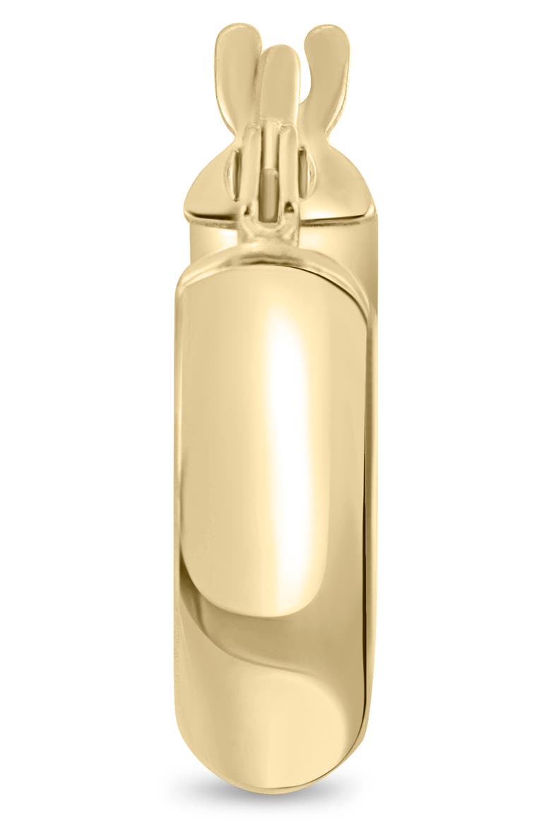14k Gold Huggie Hoop Earrings, Alternate, color, 14KY