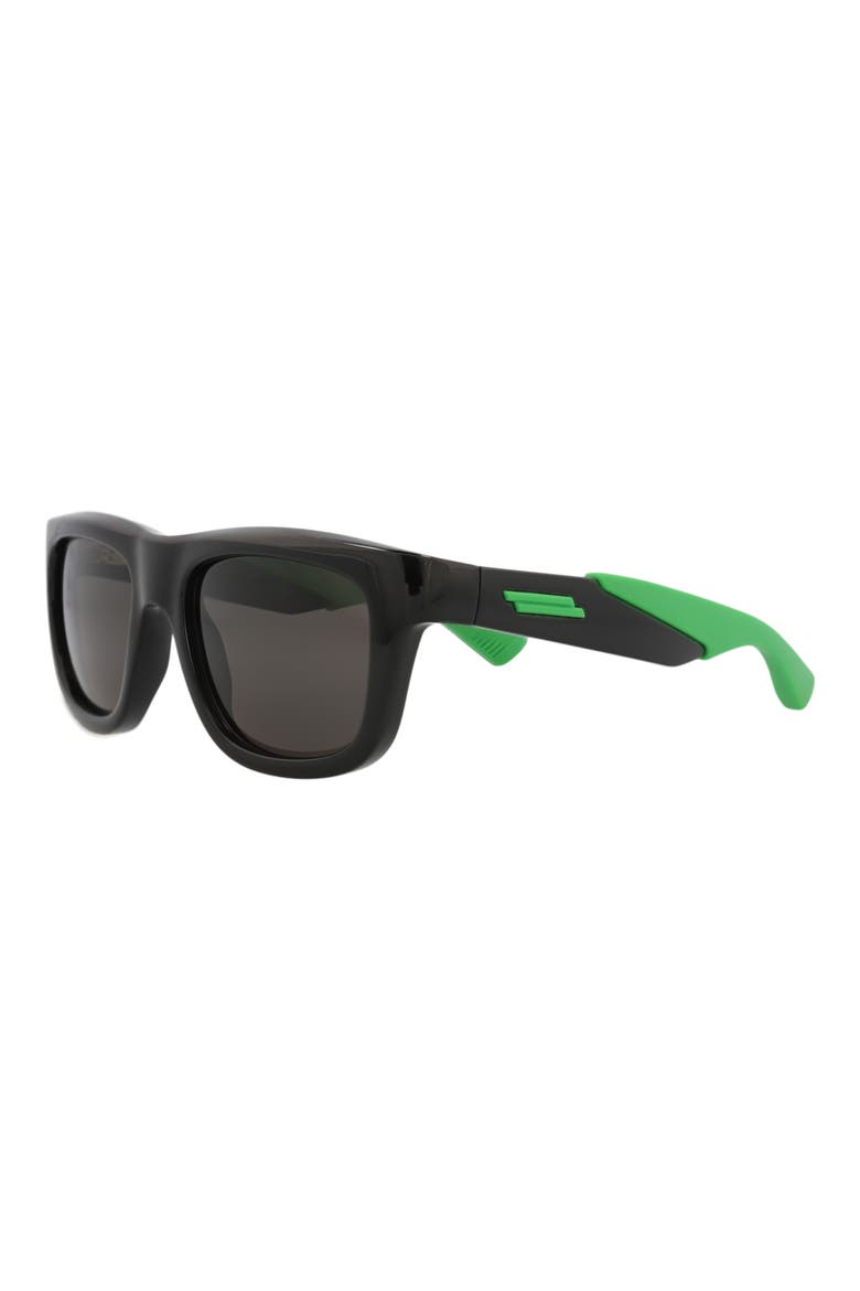 53mm Square Sunglasses, Alternate, color, BLACK BLACK GREY