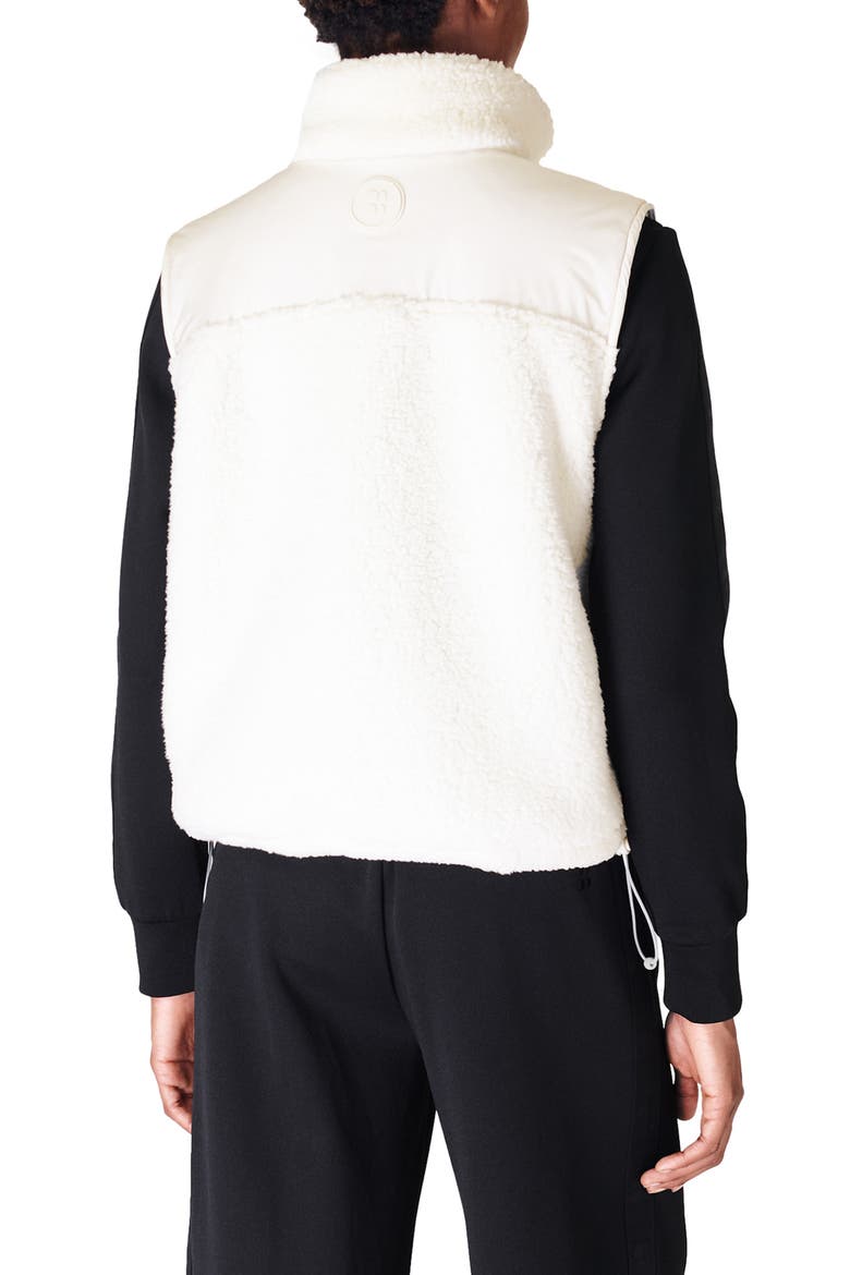 Canyon Fleece Vest, Alternate, color, LILY WHITE