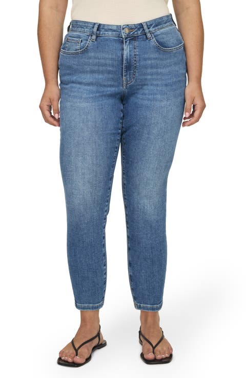 JFK Crop Skinny Stretch Jeans (Way to Go) (Plus)