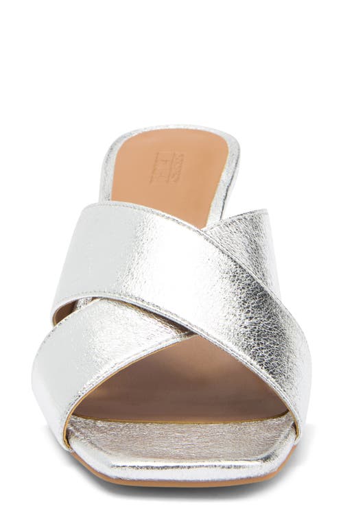 Nordstrom Rack Lauren Slide Sandal In Silver Metallic
