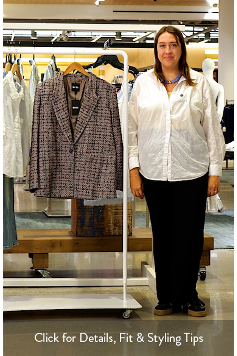 Jovanamia One-Button Tweed Blazer video