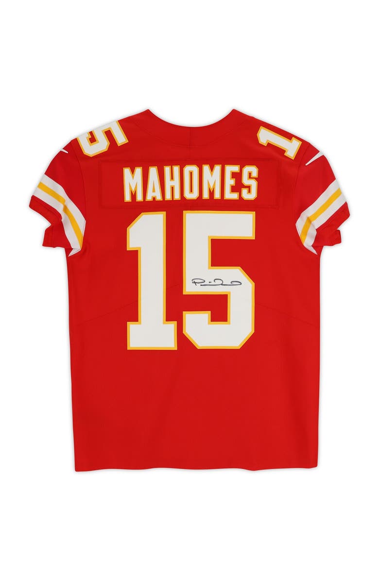 FANATICS AUTHENTIC Patrick Mahomes Kansas City Chiefs Autographed Red Nike Elite Jersey, Alternate, color, 