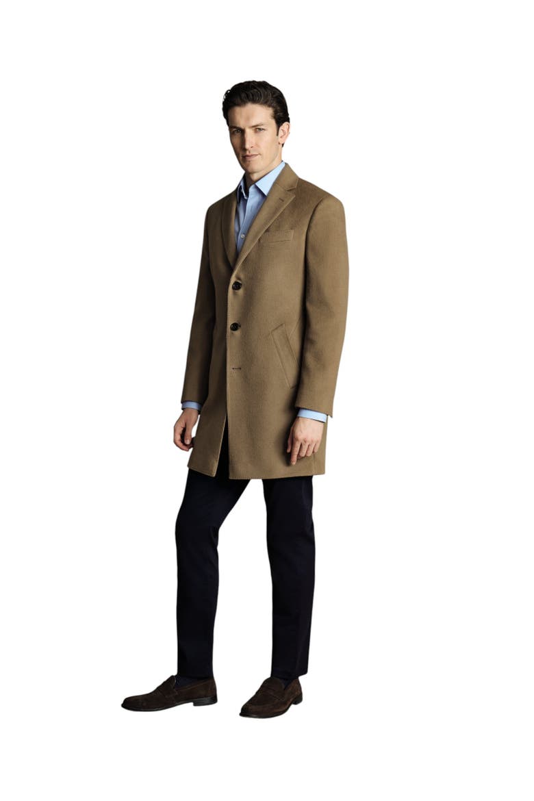 Wool Overcoat, Alternate, color, Brown