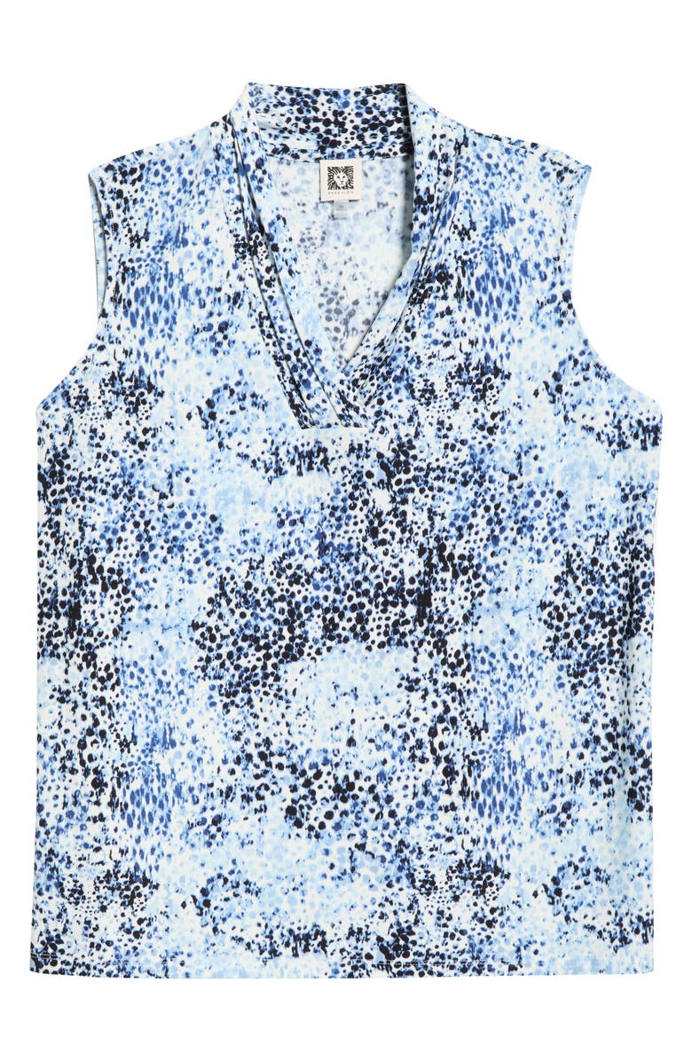 Anne Klein Triple Pleat Sleeveless Top, Alternate, color, 