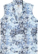 Anne Klein Triple Pleat Sleeveless Top