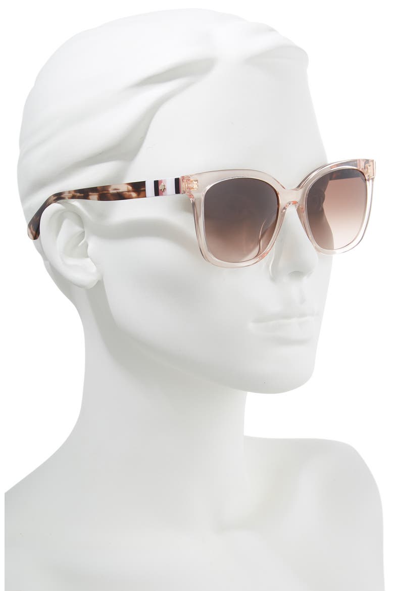 kiya 53mm round sunglasses, Alternate, color, MEDIUM ORANGE
