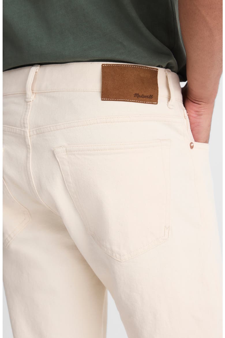 Relaxed Comfort Selvedge Taper Jeans, Alternate, color, ECRU
