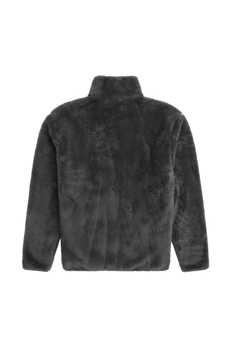 Teddy Fleece Half Zip Jacket, Alternate, color, Khaki