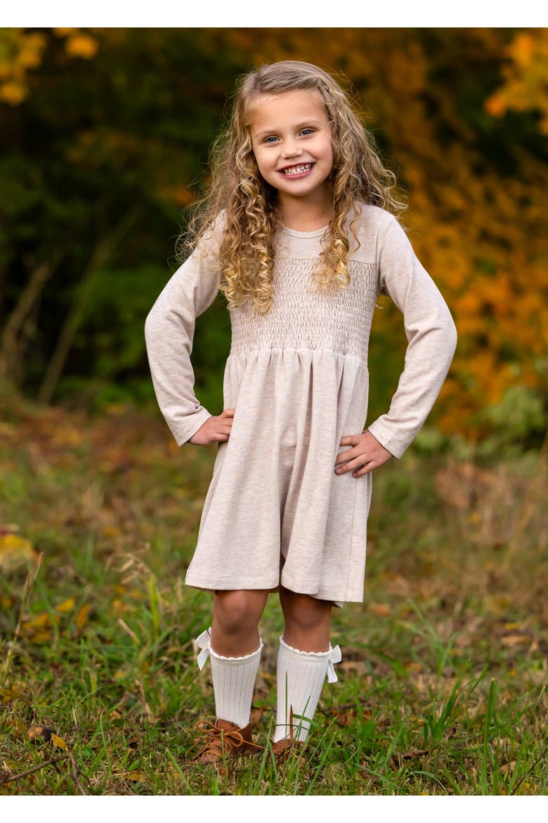 Millie Natural Waist Dress, Alternate, color, Brown