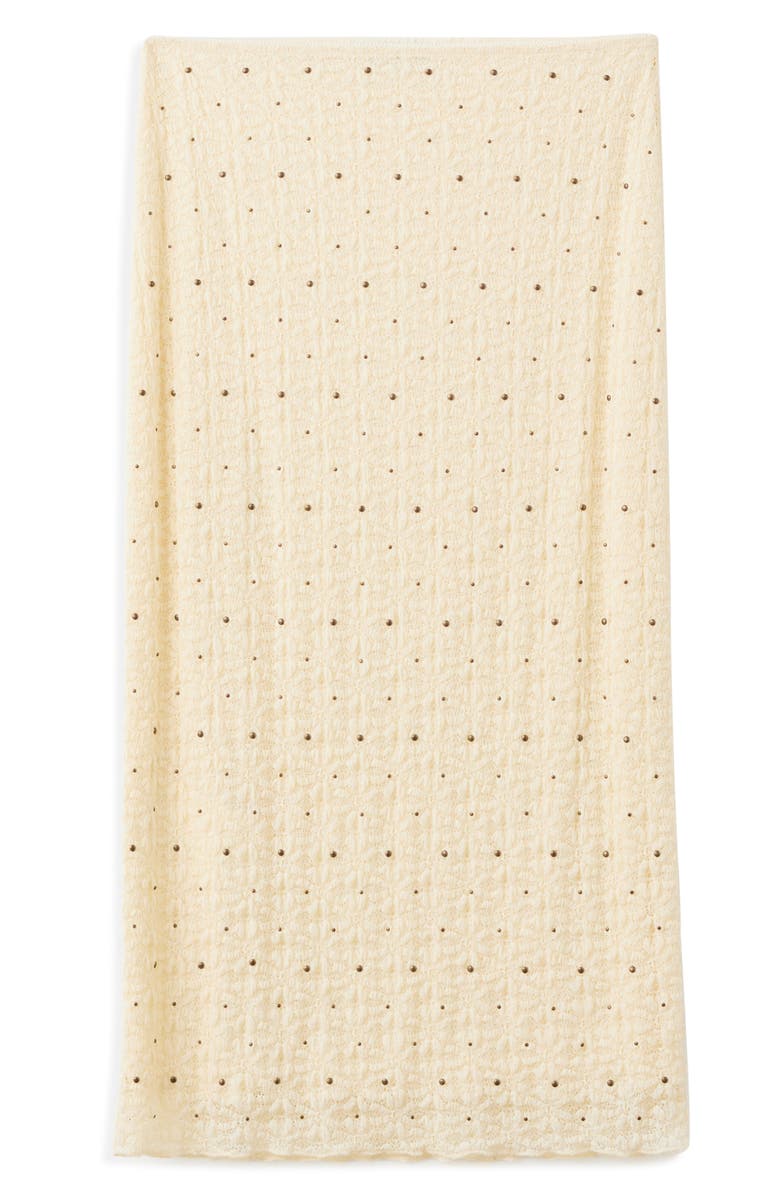 MANGO Studded Midi Skirt, Main, color, 