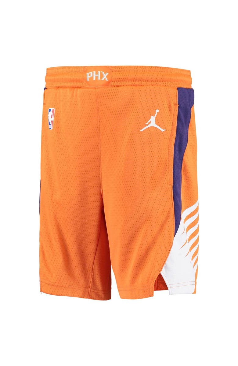 Jordan Brand Youth Jordan Brand Orange Phoenix Suns 2019/20 Swingman Performance Shorts - Statement Edition, Alternate, color, Orange